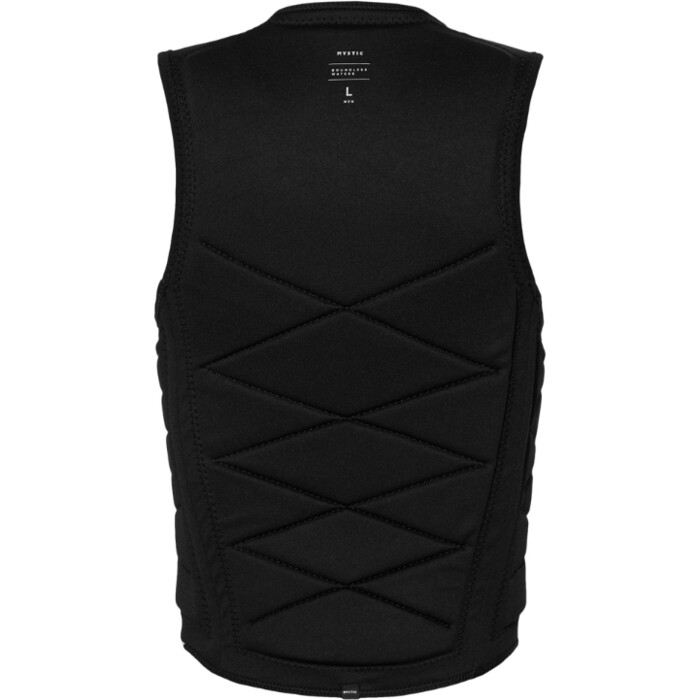 2024 Mystic Mnner Outlaw Front Zip Wake Impact Vest 35005.240226 - Black